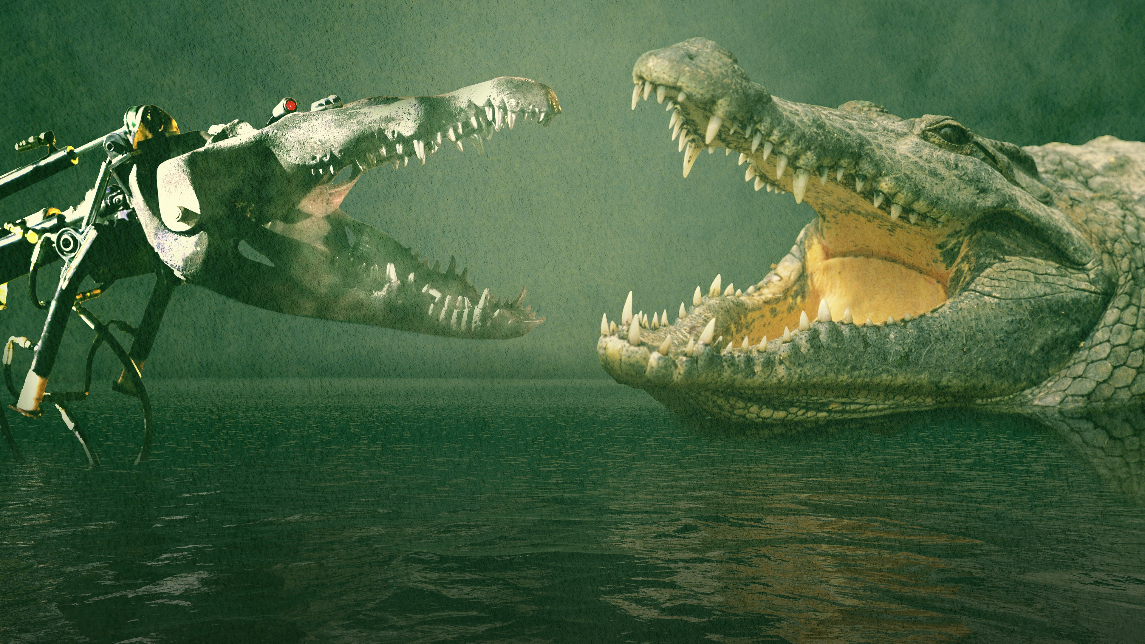 Animal Face Off: Saltwater Crocodile vs. Great White Shark